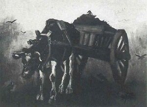 Винсент Виллем Ван Гог Антверпен Нюэнен, Телега запряженная черным буйволом 